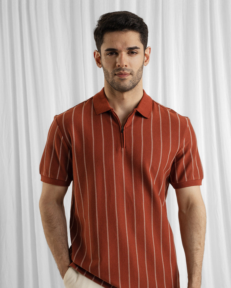 Men Zipper Polo - Engine - Buy Now