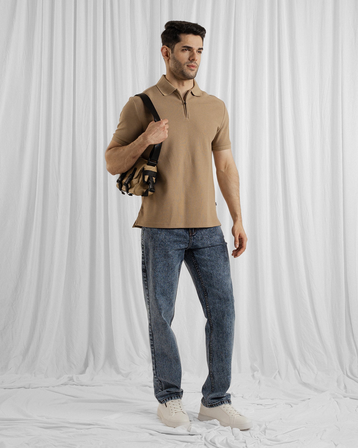 Men Zipper Polo - Engine - Buy Now