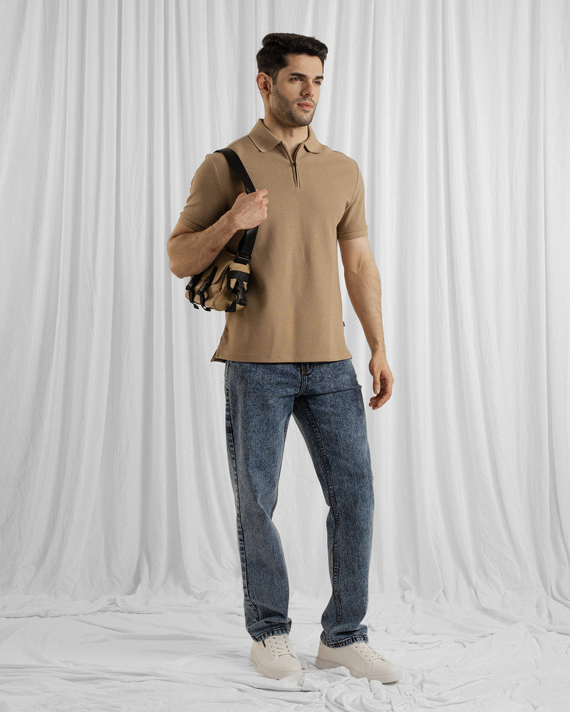 Men Zipper Polo - Engine - Buy Now