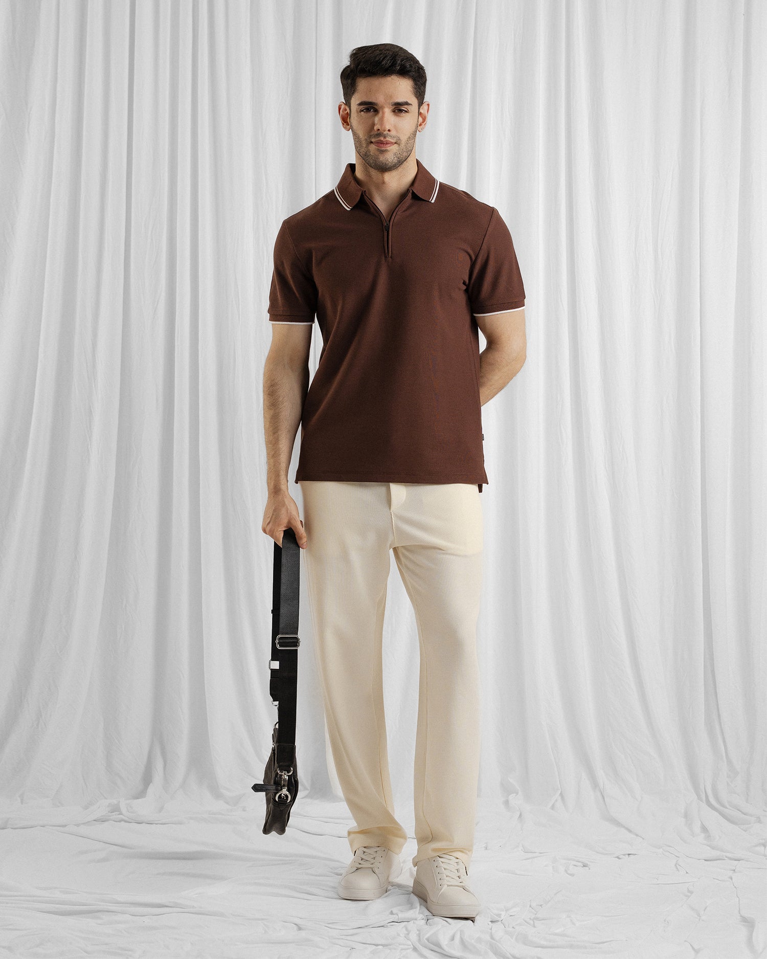Men Zipper Polo - Engine - Buy Now