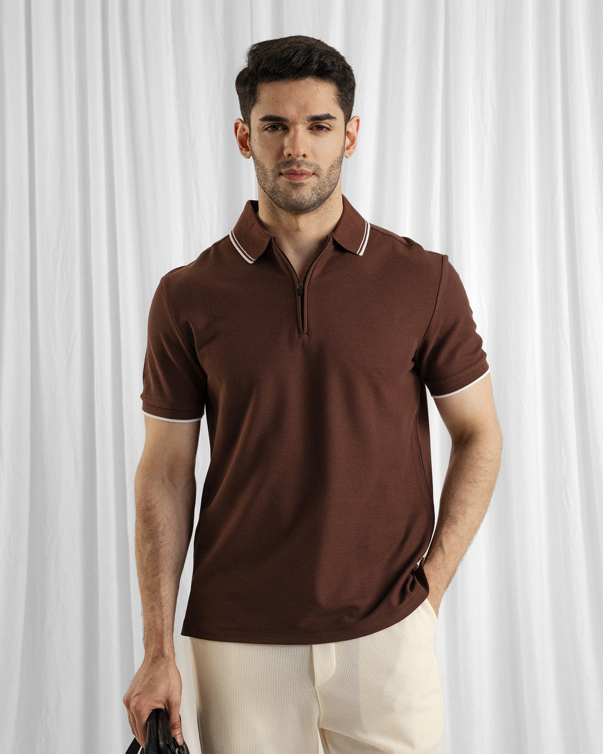 Men Zipper Polo - Engine - Buy Now
