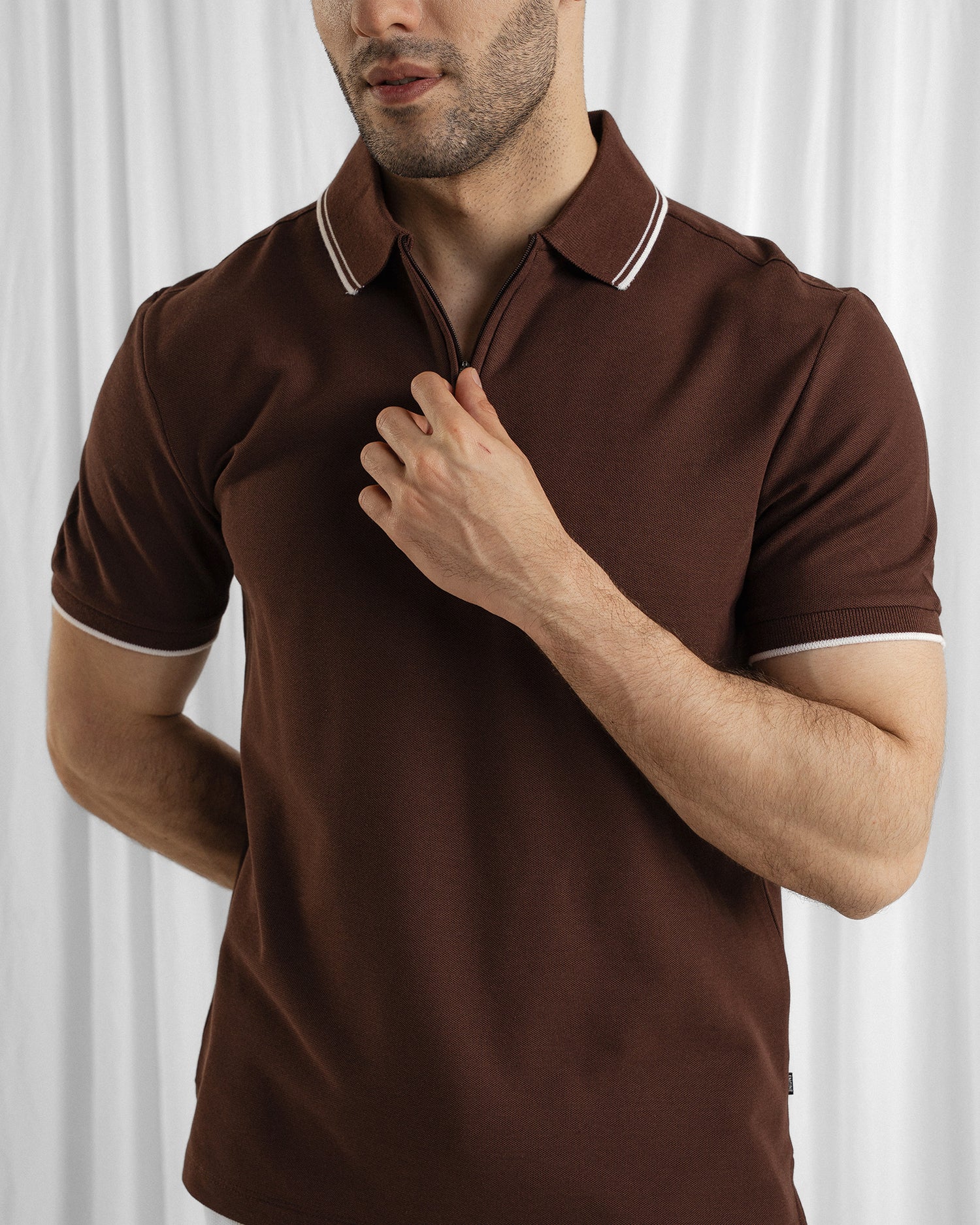 Men Zipper Polo - Engine - Buy Now