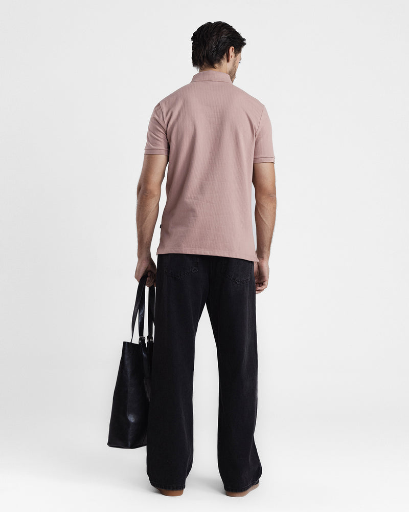 Men Zipper Polo