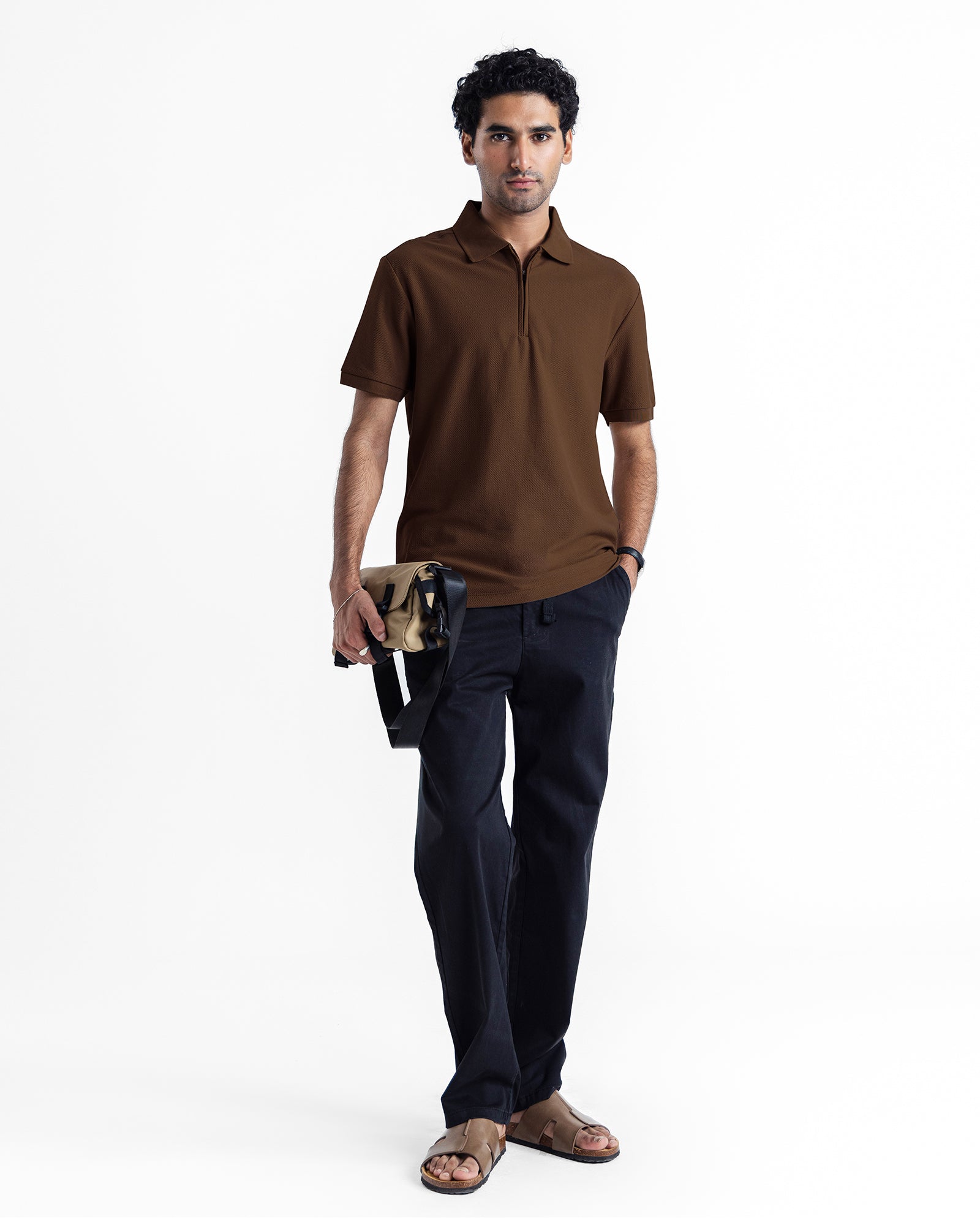 Men Zipper Polo - Engine - Buy Now