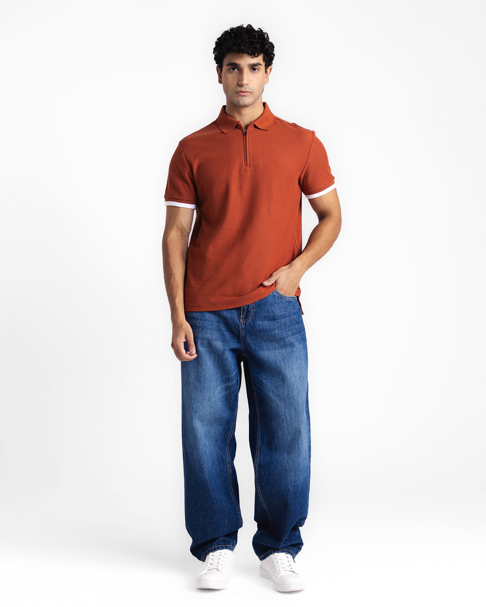 Men Zipper Polo - Engine - Buy Now