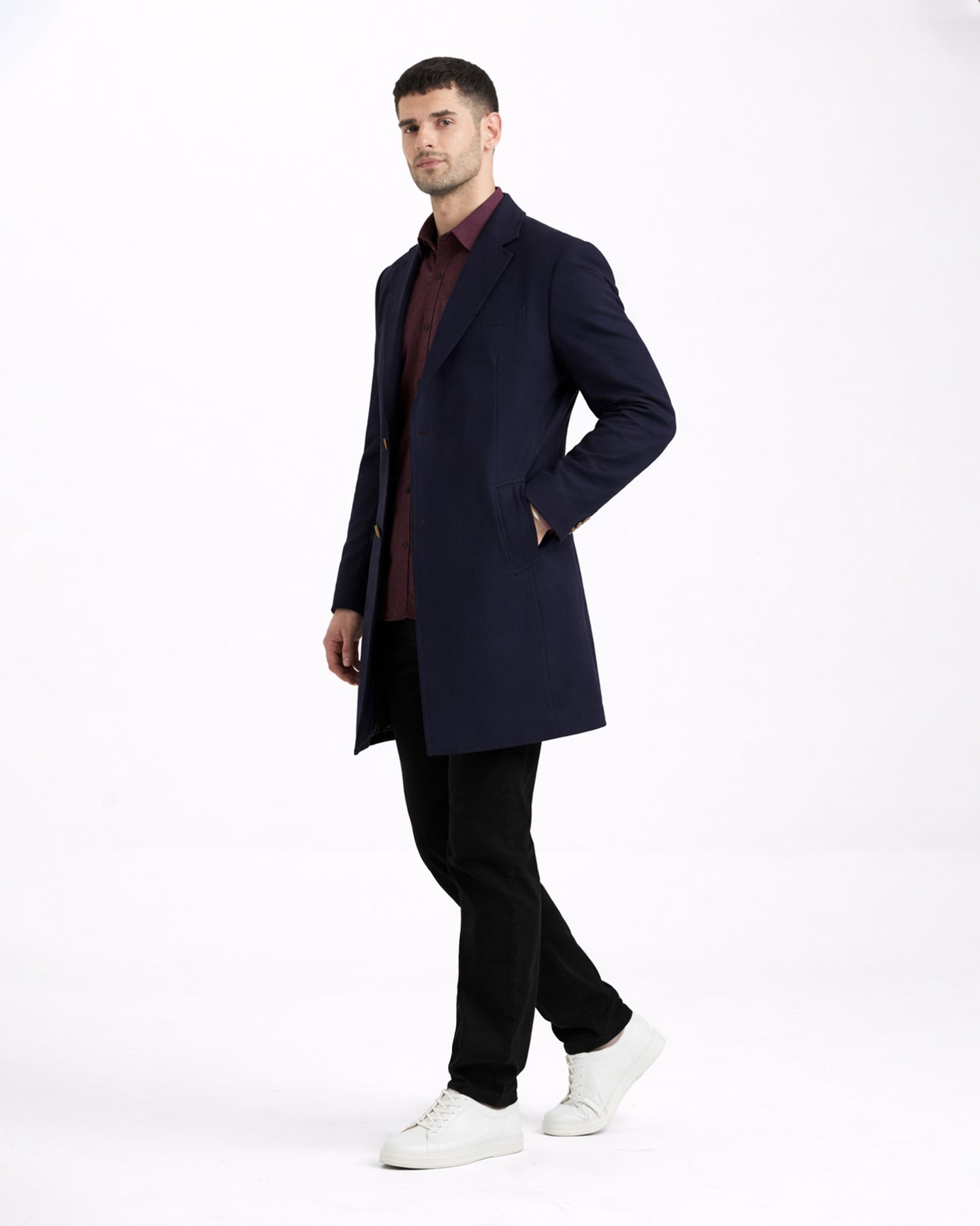 Men Long Coat - Engine - Buy Now
