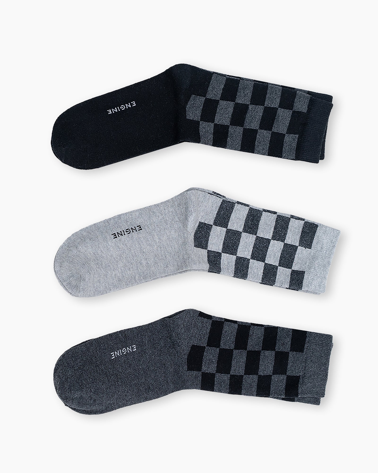 Men Crew Cut Socks - Engine - Buy Now