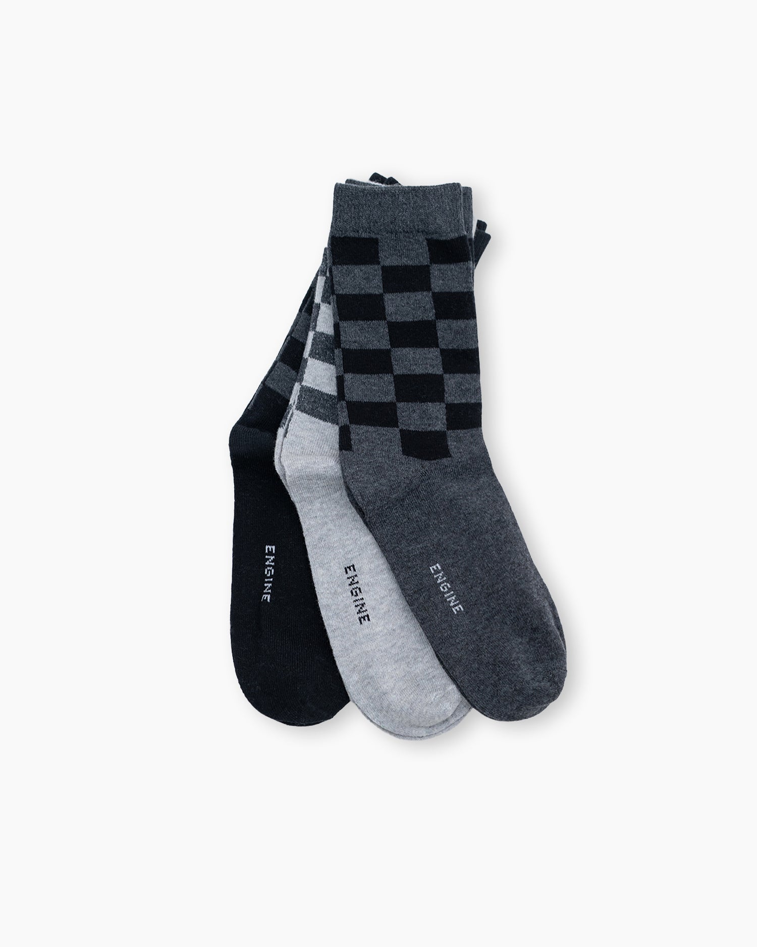 Men Crew Cut Socks - Engine - Buy Now