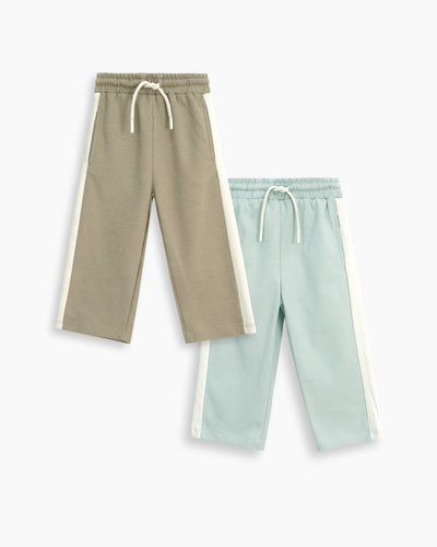 Boys Straight Fit Trouser (Pack Of 2)