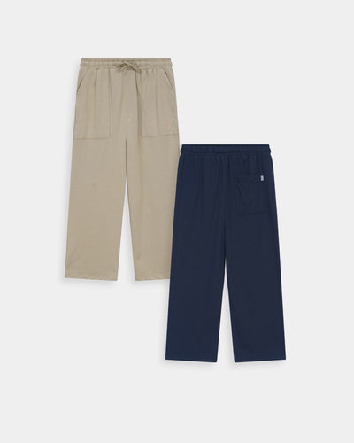 Boys Straight Fit Trouser (Pack Of 2)