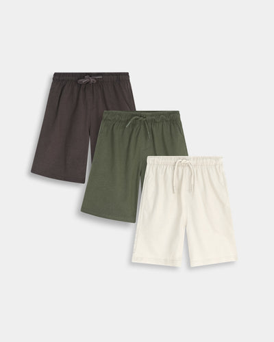 Boys Shorts (Pack Of 3)