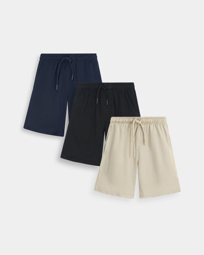 Boys Shorts (Pack Of 3)