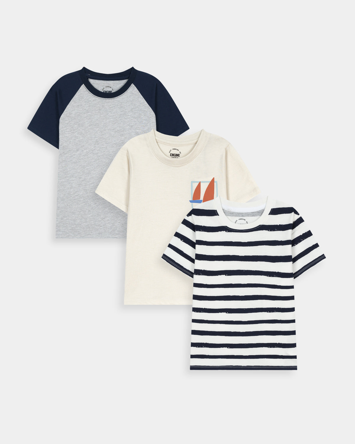 Boys Graphic Tee (Pack Of 3) - Engine - Buy Now