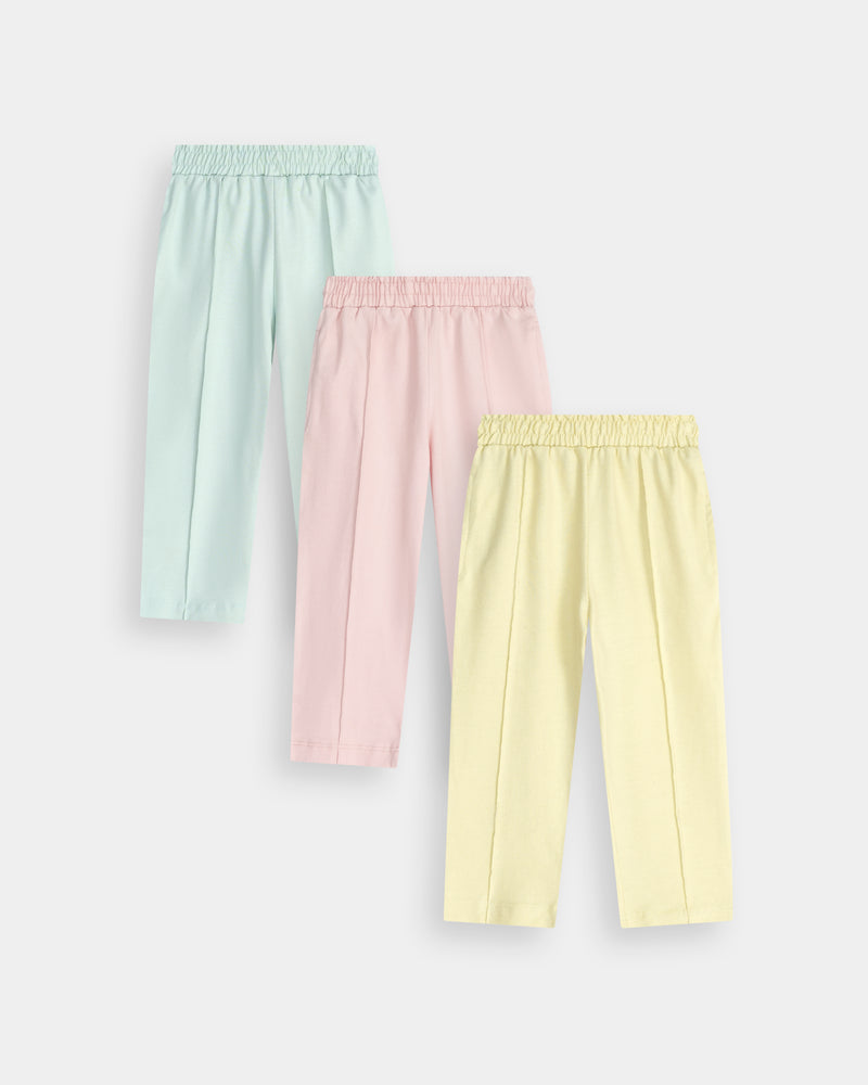 Girls Flared Trouser (Pack Of 3) - Engine - Buy Now