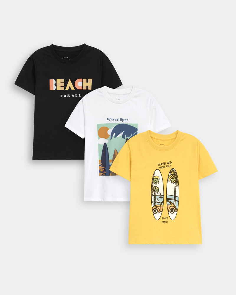 Boys T Shirt (Pack Of 3) - Engine - Buy Now