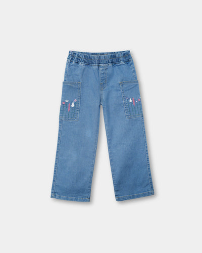 Girls Flared Denim