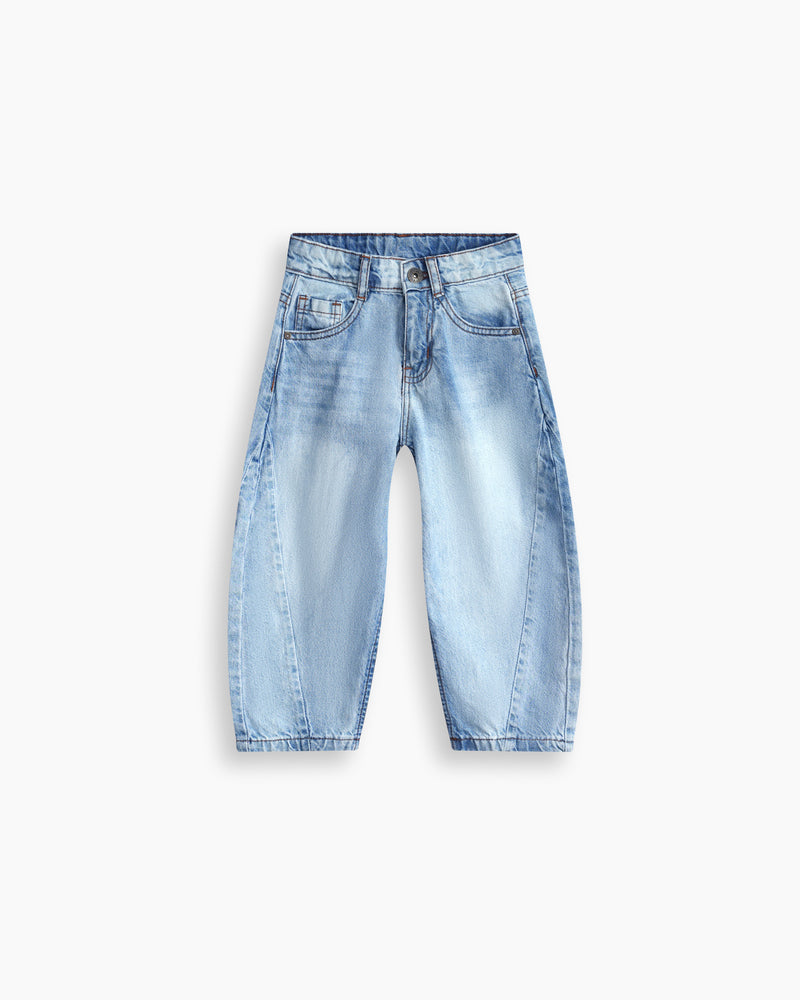 Girls Balloon Fit Denim