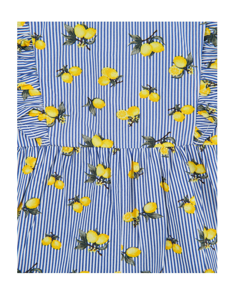 Girls Striped Lemon Print Romper - Engine - Buy Now