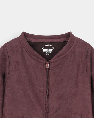 Boys Basic Zip-Up Upper