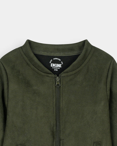 Boys Basic Zip-Up Upper