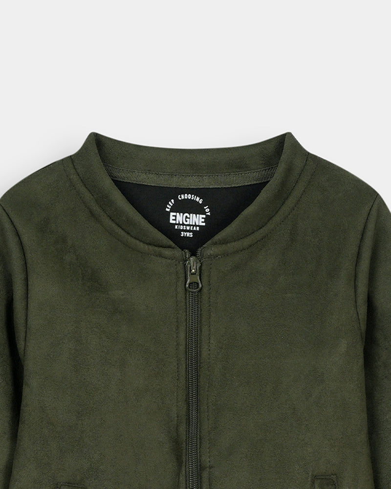 Boys Basic Zip-Up Upper - Engine - Buy Now