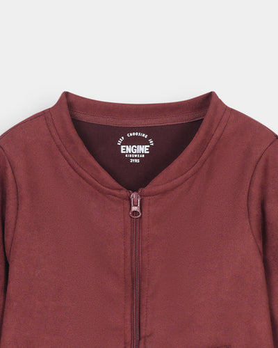 Boys Basic Zip-Up Upper