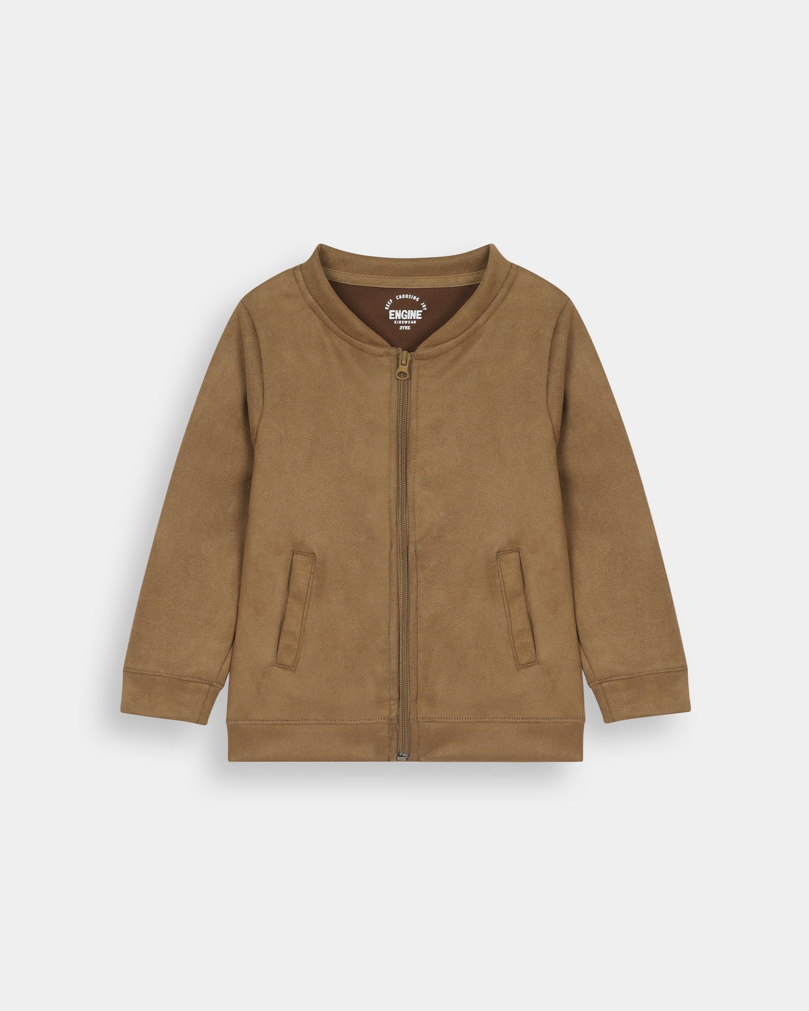 Boys Basic Zip-Up Upper