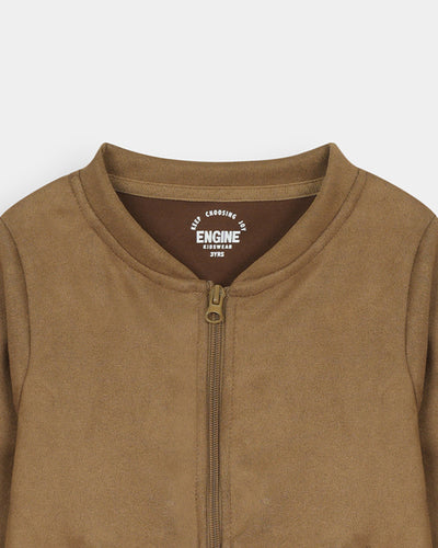 Boys Basic Zip-Up Upper