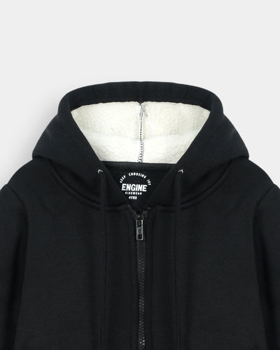 Boys Basic Zip-Up Hoodie