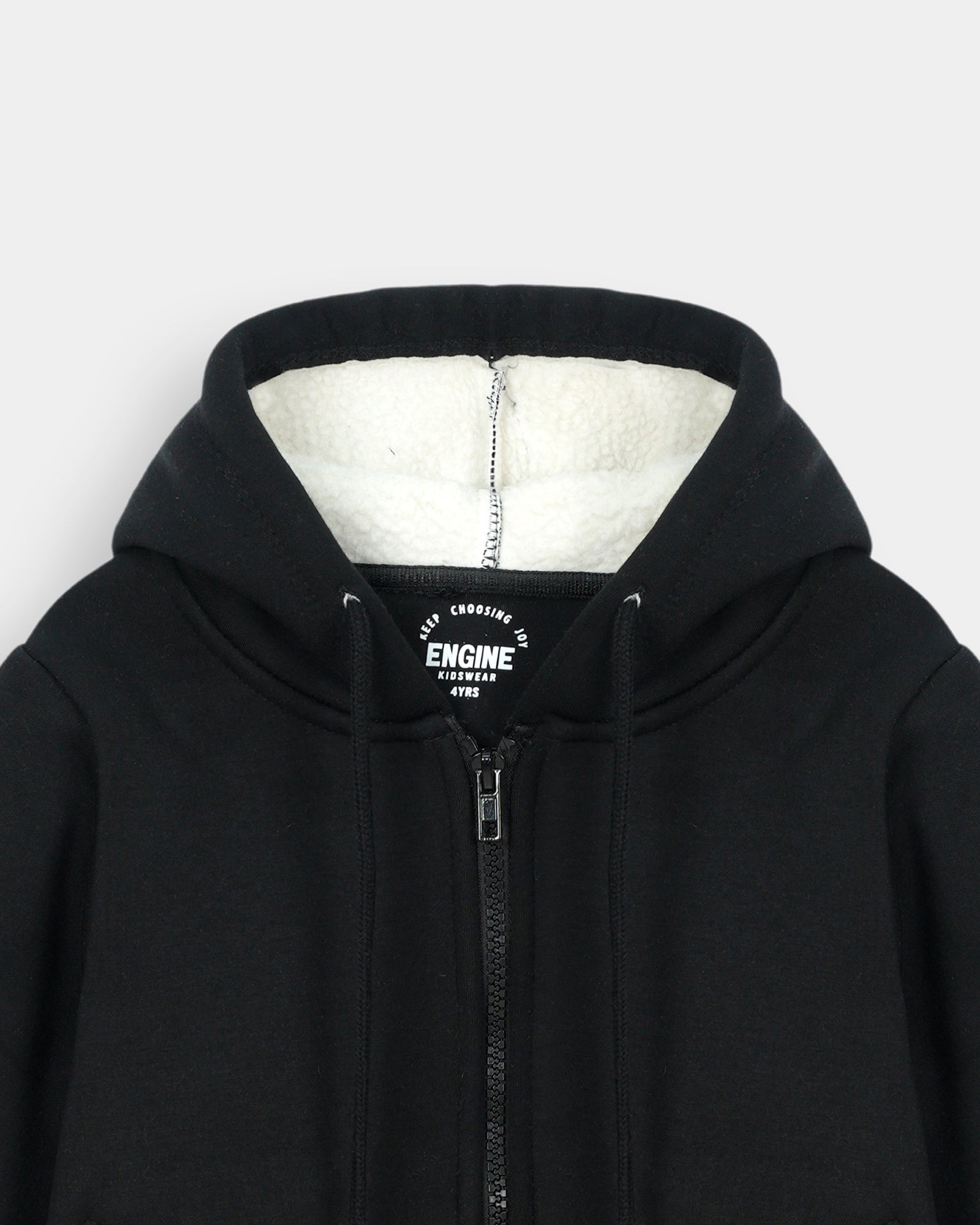 Boys Basic Zip-Up Hoodie