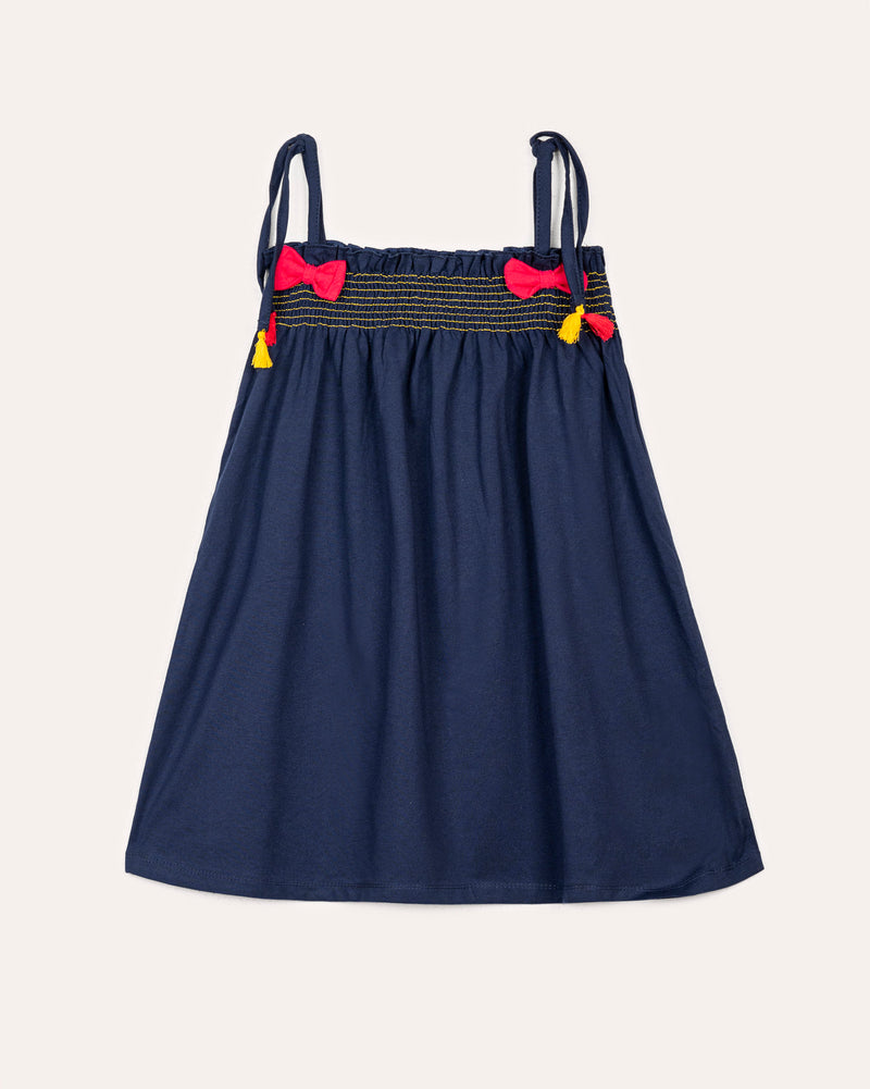 Girls Bow Smocking Dress - Engine - Buy Now