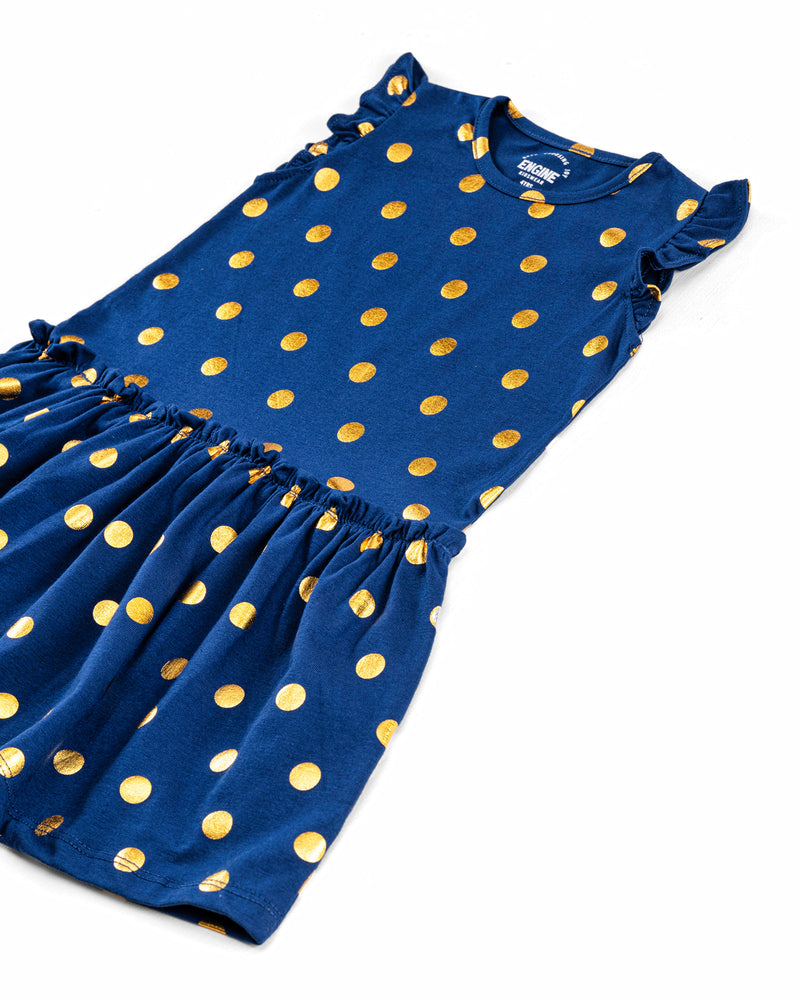 Girls Printed Lower Panel Dress - Engine - Buy Now
