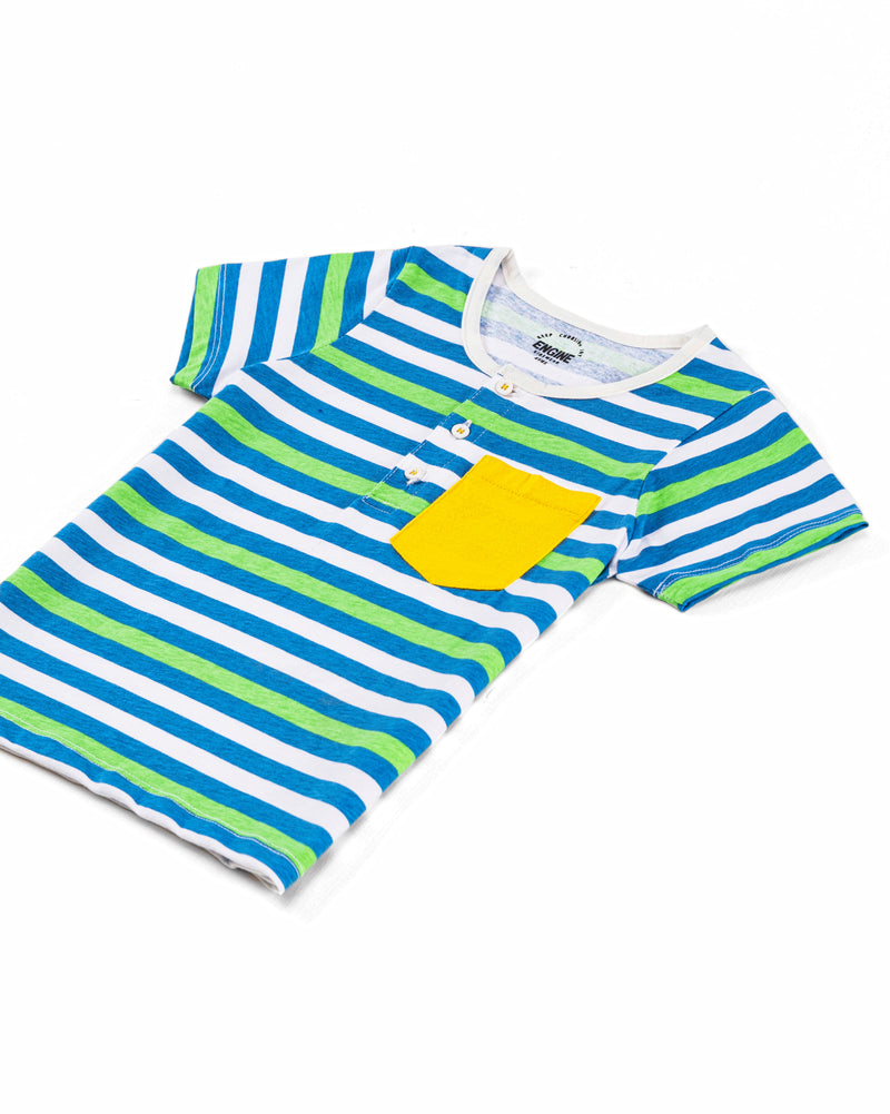 Boys Striped Henley - Engine - Buy Now