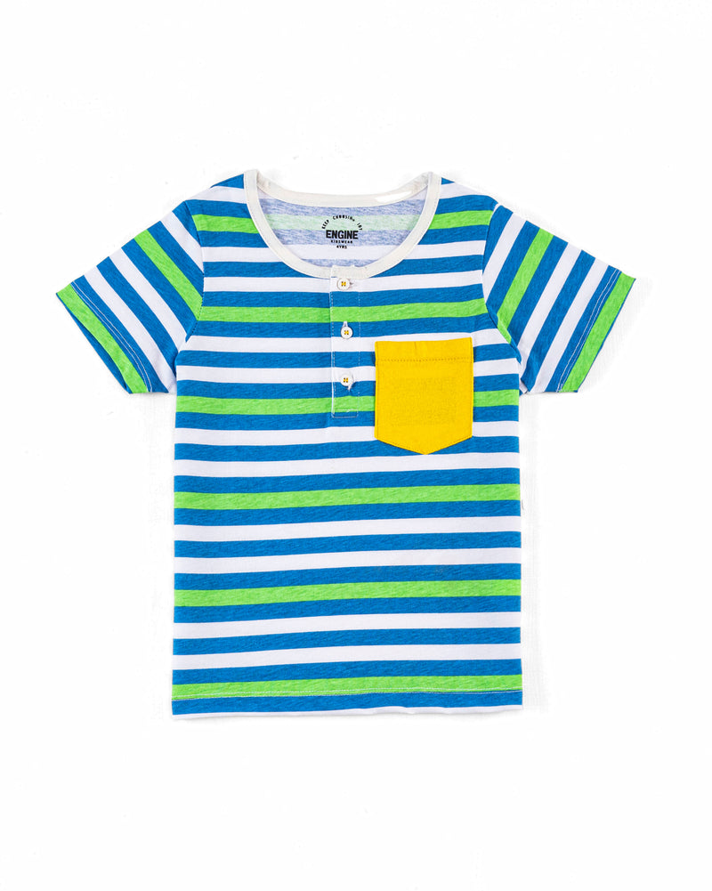 Boys Striped Henley - Engine - Buy Now