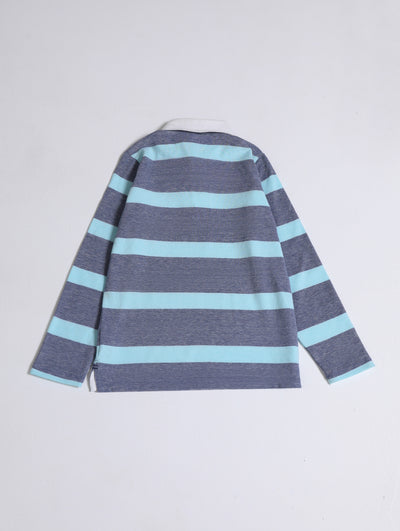 Boys Yarn Dyed L/S Polo Tee
