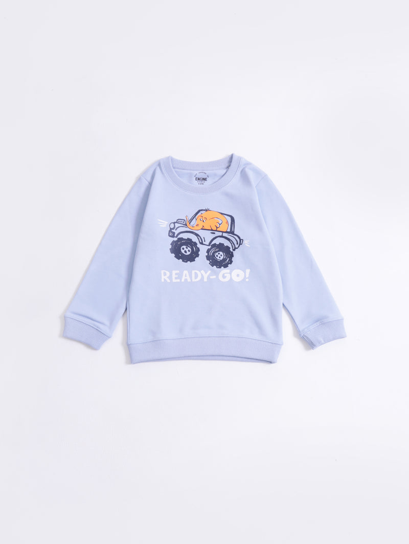 Boys Typography Sweatshirt - Engine - Buy Now