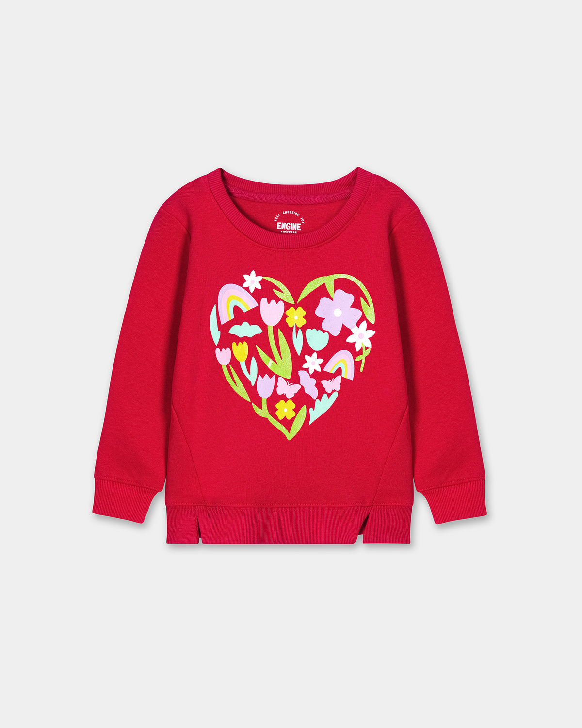 Girls Typography Sweatshirt - Engine - Buy Now