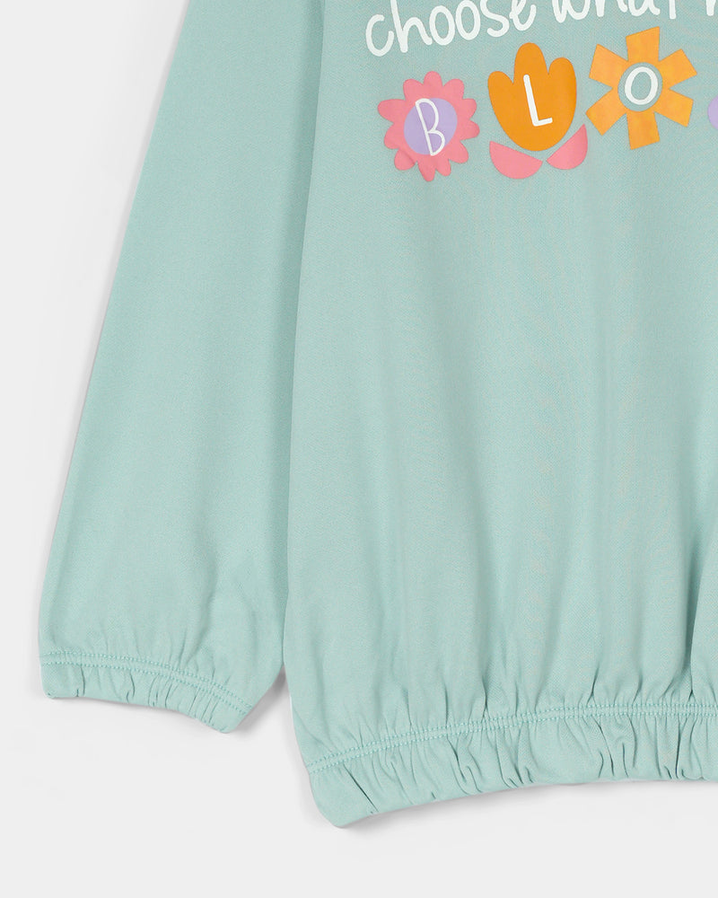 Girls Typography Sweatshirt - Engine - Buy Now