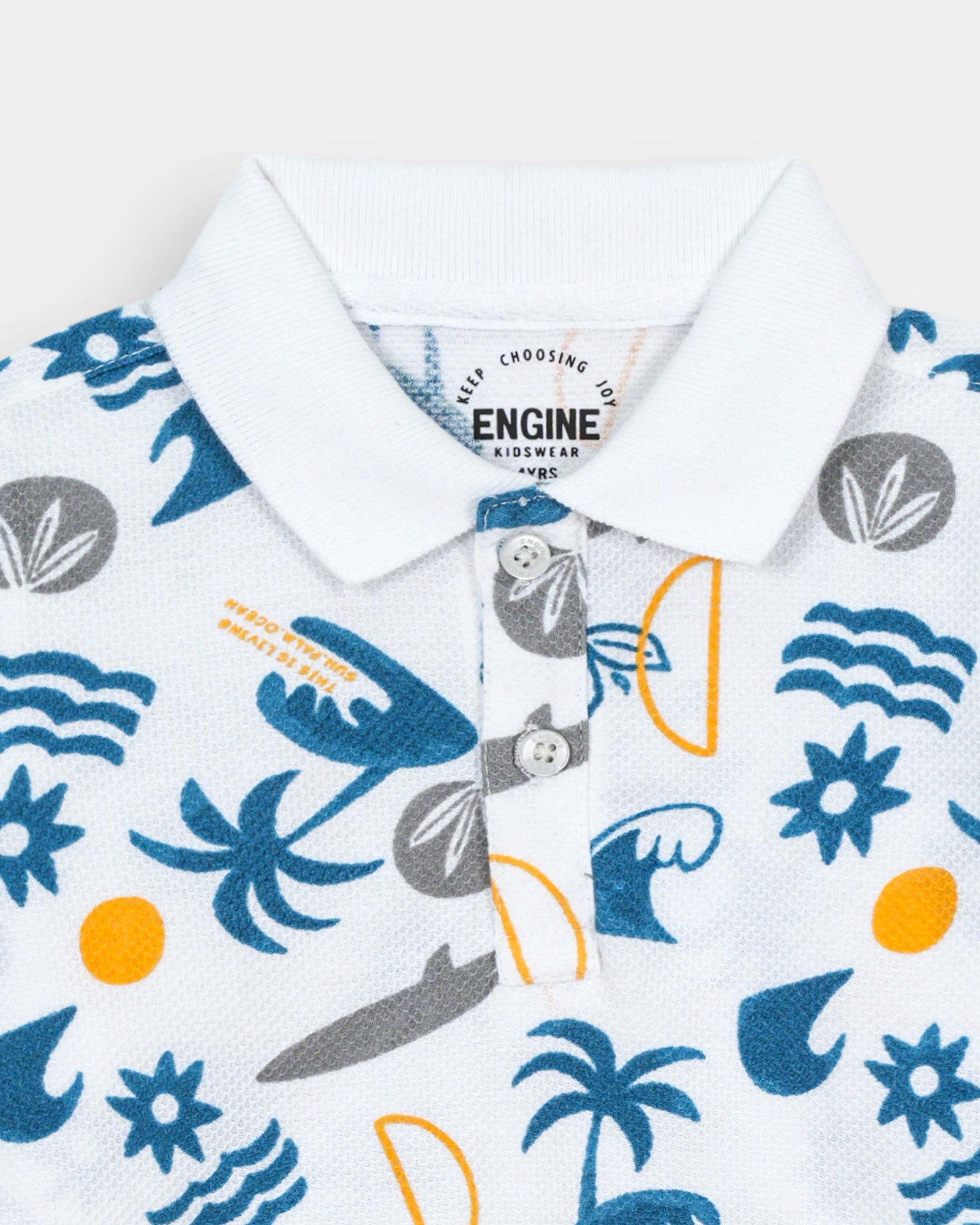 Boys Polo Tee - Engine - Buy Now