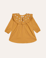 Baby Girls Mustered Color Dress Woven Top - Engine - Buy Now