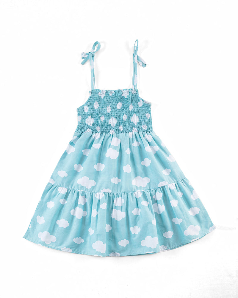 Girls Clouds Tier Dress - Engine - Buy Now