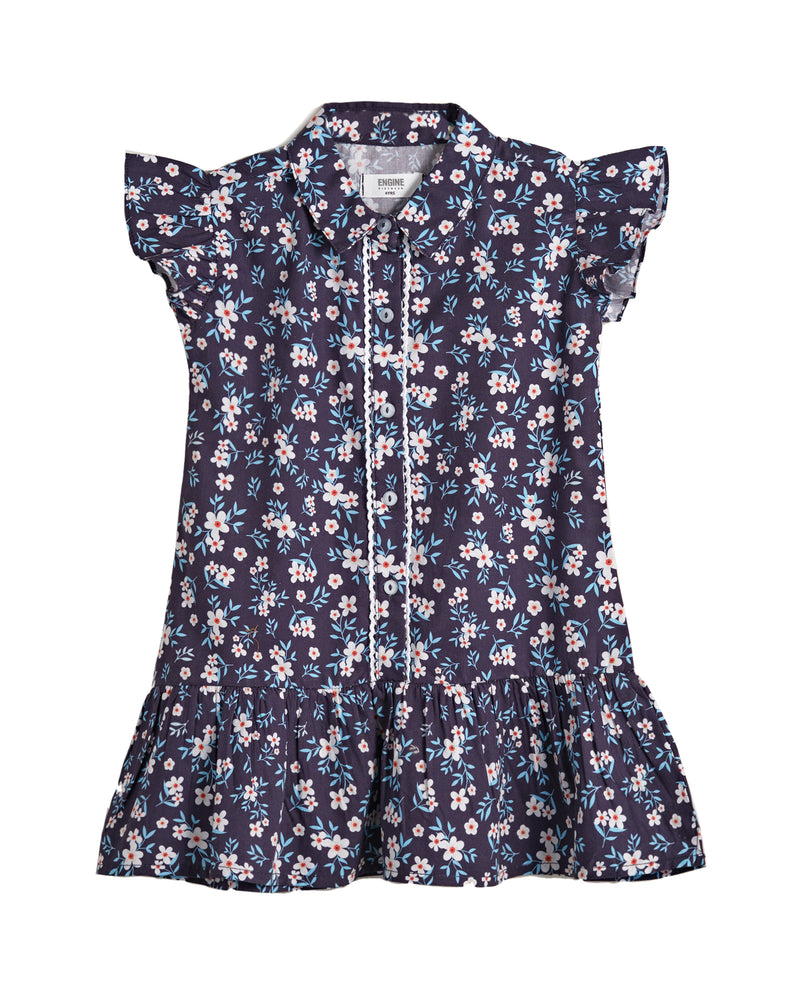 Girls Floral Printed Dress - Engine - Buy Now