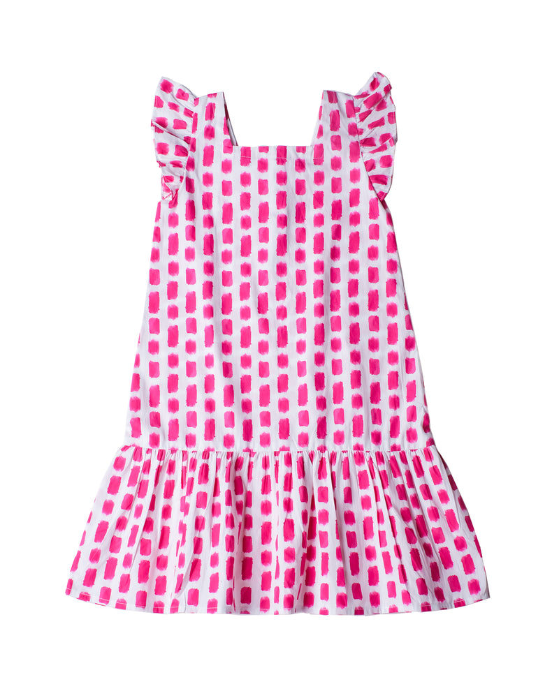 Girls All Over Printed Dress with Ruffle Sleeves - Engine - Buy Now
