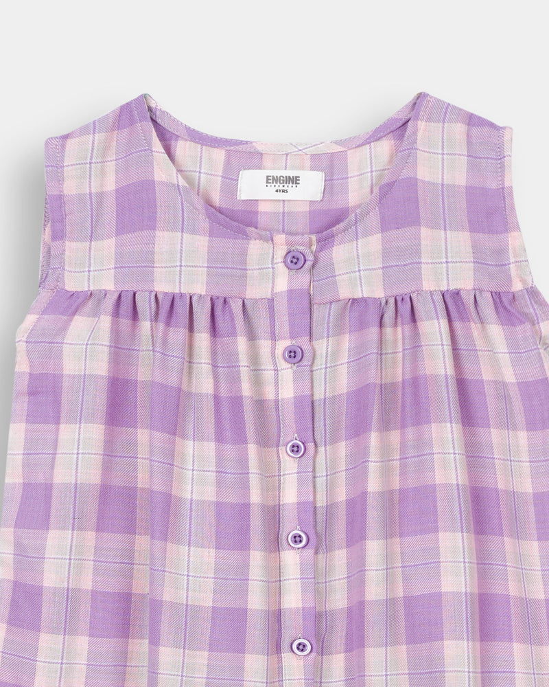 Girls Check Dress - Engine - Buy Now