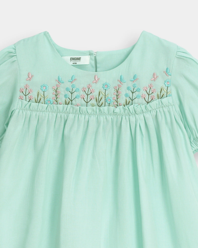 Girls Embroidered Dress - Engine - Buy Now