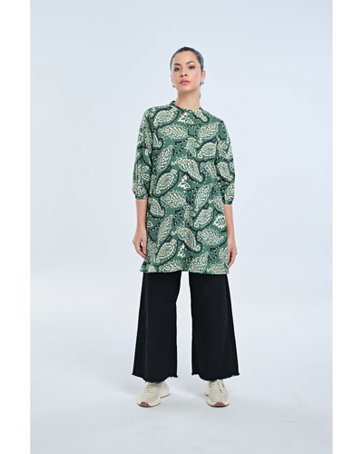 Women Mid Length Woven Top
