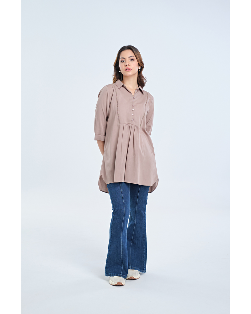 Women Plain Mid-Length Top - Engine - Buy Now