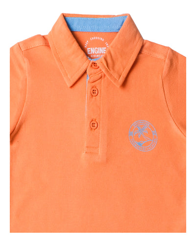 Boys Solid Polo Tee