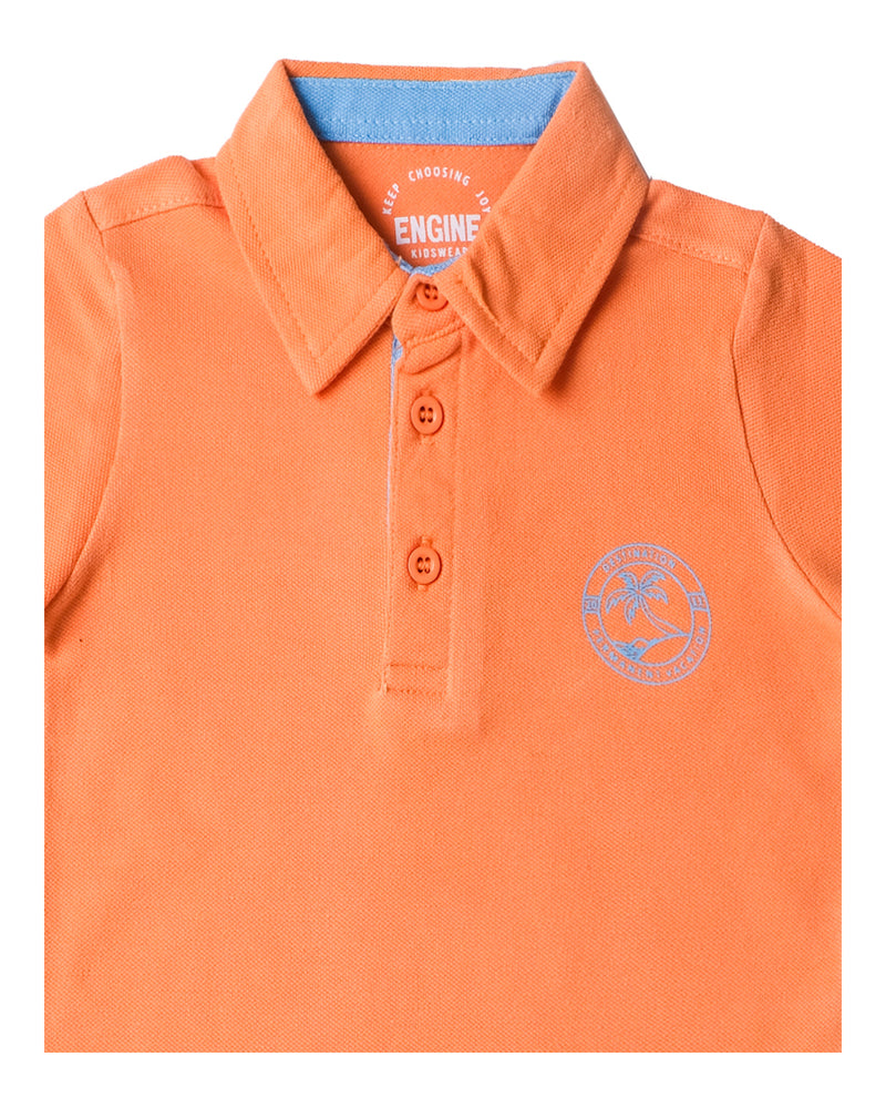 Boys Solid Polo Tee - Engine - Buy Now