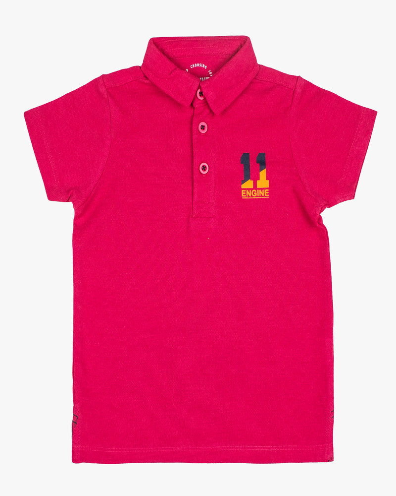 Boys Solid Polo Tee - Engine - Buy Now